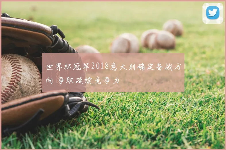 世界杯冠军2018意大利确定备战方向 争取延续竞争力