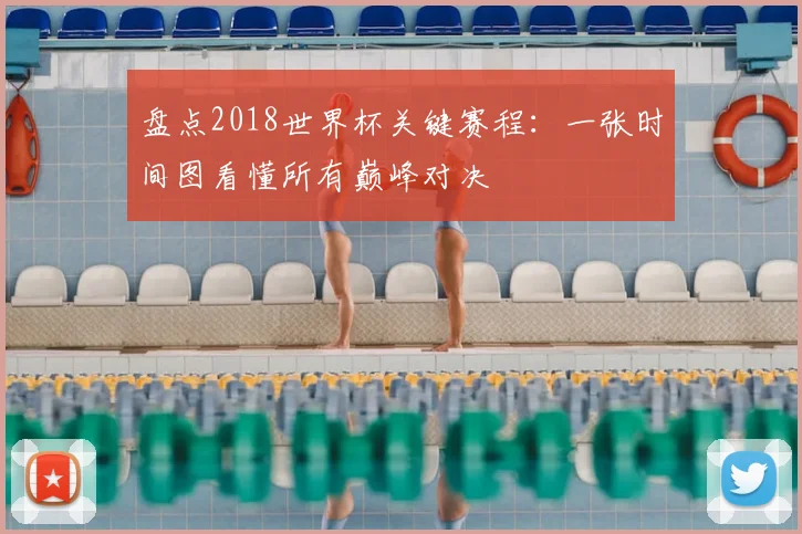 盘点2018世界杯关键赛程：一张时间图看懂所有巅峰对决